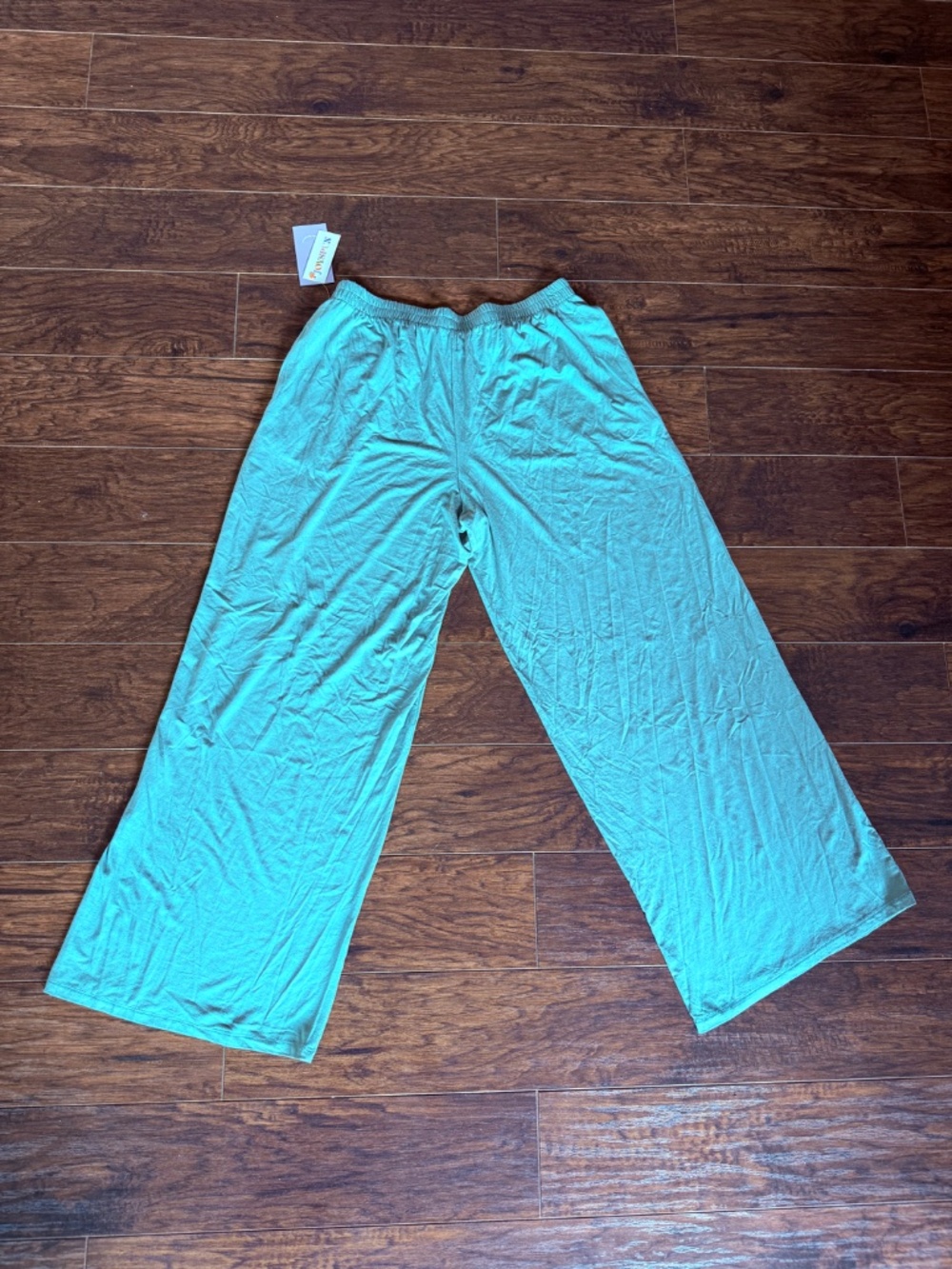 Joyspun Women’s Modal Wide Leg Lounge Pants Green M 8-10 NWT - Picture 2 of 11
